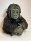 Originalfao Schwarz 12    Plush Baby Gorilla Flocked Face Hands Feet Realistic Ape