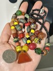 Antique African Trade Beads Venetian Art Glass Mix Strand Hand Strung Necklace