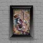 Guns N Roses Slash 8x12in Poster  Slash Tribute Art Print 3 Free Shipping Us