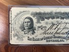 1901 Bank Of Indian Territory Check Guthrie Ok Ferdinand Ritterbusch Signed