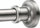 Brushed Nickel Tension Curtain Rod 24 To 110 Inch2-9 1ft - Stainless Steel Sp   