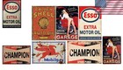 5 Pack Tin Signs Vintage Gas Oil Metal Signs Home Garage Man Cave Bar Wall Decor