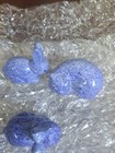 Lot Of 3 Vintage 1983 Blue Enesco Spongewear Bunnies Miniature Figurines