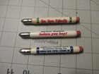 Vintage Lot Of 3 Advertising Bullet Pencils  New Idea   Farmers Union