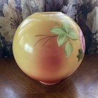 Vintage Antique Gold Mist Round Ball Globe Hurricane Glass Lamp Shade 4    Fitter