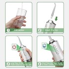 Portable Water Dental Flosser Oral Irrigator 4 Jet Tip 220ml 3 Modes Teeth Clean