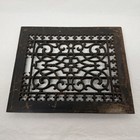 Antique Cast Iron Tuttle   Bailey Louvered Heat Register Grate Vent - 10x12ish