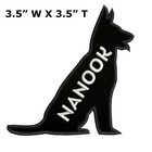 Custom Pet Name Your Text Personalized Embroidered Iron-on Patch German Shepherd