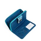 Vera Bradley Rfid Turnlock Wallet Peacock Garden Nwt Blue