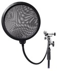 Rockville Rockpop Double Screen Recording Mic Pop Filter W metal Gooseneck Clamp