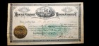             1881 Mount Vernon Mining Co  Illinois Stock Certificate 100 Shares Uncncld