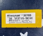 Morse 5 16-18 Nc Straight Flute Hand Tap Set Hss Gh3 4fl 32703 Usa   3 Piece Set