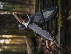 Custom Handmade Damascus Steel Copper Pattern Blade Hunting Stag Knife W sheath