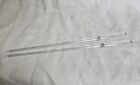 2 Vtg Solid Glass Martini Cocktail Pitcher Stirrers 11 25  Art Deco Barware Euc