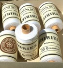 French Thiriez 1900s White Cotton Thread  Lot Of 8 Unused Spools In Original Box