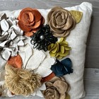 Levinsohn Edie home Pillow Floral Fall Colorful  18 X10 Lumbar