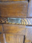 Gibson Ice Box Refrigerator  3 Compartments  Oak With Bass Fixtures