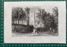 1831 Antique Print  St Mawgan Church   Lanherne House  Cornwall After T  Allom