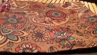 Ambesonne Retro Paisley  Mandala Valance Curtain    12  X 54  Brown Multicolor