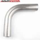 Us Ship 3 5  Od 90 Degree Mandrel Bend 409 Stainless Steel Exhaust Pipe 3-1 2  