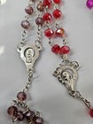 Wholesale 50 Pcs Mixed Grystal glass Unique Rosary With Word Italy Baptism Favor