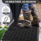 Entrance Mat Indoor Outdoor Heavy Duty Commercial Front Door Mats Carpet Black