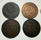 Lot Of 25 George And Edward Canada Large Cents - Cent - Pennies - Coins