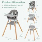 Baby Joy 6n1 Convertible High Chair Ad10065