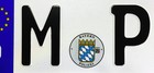 German Police License Plate