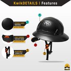 Kwiksafety Black Carbon Hard Hat Type 1 Class C Ansi Osha Compliant