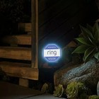 Ring Solar Security Sign Illuminated   Solar Powered Intruder Deterrent New