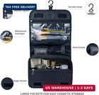 Large Capacity Toiletry Bag Travel Bag With Hanging Hook For Men And Women Water
