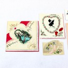 Lot Of 5 Vintage 1930s Valentines Day Cards Ephemera Used