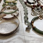 Vintage 2 Modern Asian Jewelry Feng Shui Charm Lot Beads Necklaces Coins Tassels
