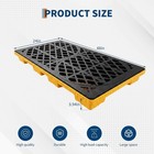 2 Drum Spill Containment Pallet 2000 Lbs Capacity Heavy Duty Hdpe Tray 48x24x4 