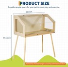 Chew Proof Guinea Pig Cages Wooden Hamster Cage With Legs Habitats Enclosure