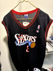 Allen Iverson Philadelphia 76ers Signed Autographed Pro Style Black Jersey 