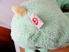 2000 Baby Ty Elephant Mint Green Pillow Pals Rattle Plush 12   