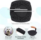 Stretch Office Chair Seat Cover Elastic Desk Chair Cushion Protector Black