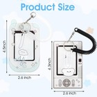 Cartoon Photo Holder Set 2pcs Photocard Keychain Bag Charm Mixed