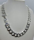 15mm Solid 925 Sterling Silver Cuban Link Chain Necklace Men 20 -30    Made Italy