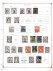 Collection  Uruguay  Part A Scott Pages  1880 1965  Cat  80  Mint   Used