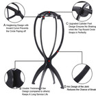 2x Plastic Wig Stand Hat Display Mannequin Head Stand For Styling Drying Display