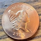 1796 Half Cent Gallery Mint Museum Product  Copper Coin     High Grade