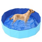 Foldable Indoor Outdoor Kids Pet Dogs Swimming Pool Bathtub 31 5x31 5x11 81 Inch