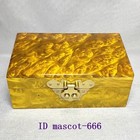 5 9 collection Old China Gold-rimmed Nanmu Wood Carved Jewelry Box Storage Box