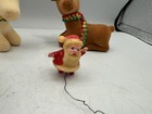Vintage Christmas Lot Angel Santa 3 Reindeer   Mini Santa Claus