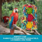6pcs Bird Colorful Chewing Toys Parrot Foraging Shredder Multicolor Bird Toys