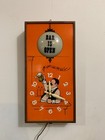 Vintage   60s  70s -  bar Is Open  Light Up Display  By Spartus - Model 6070 