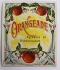 Vintage 1920s French Orangeade Label    agreable Et Refrachissante   Litho Paris